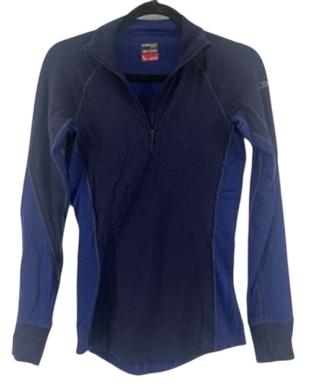 Icebreaker Merino Zone 260 Shirt Women's Small S Navy Half Zip Thermal Baselayer - Picture 1 of 12